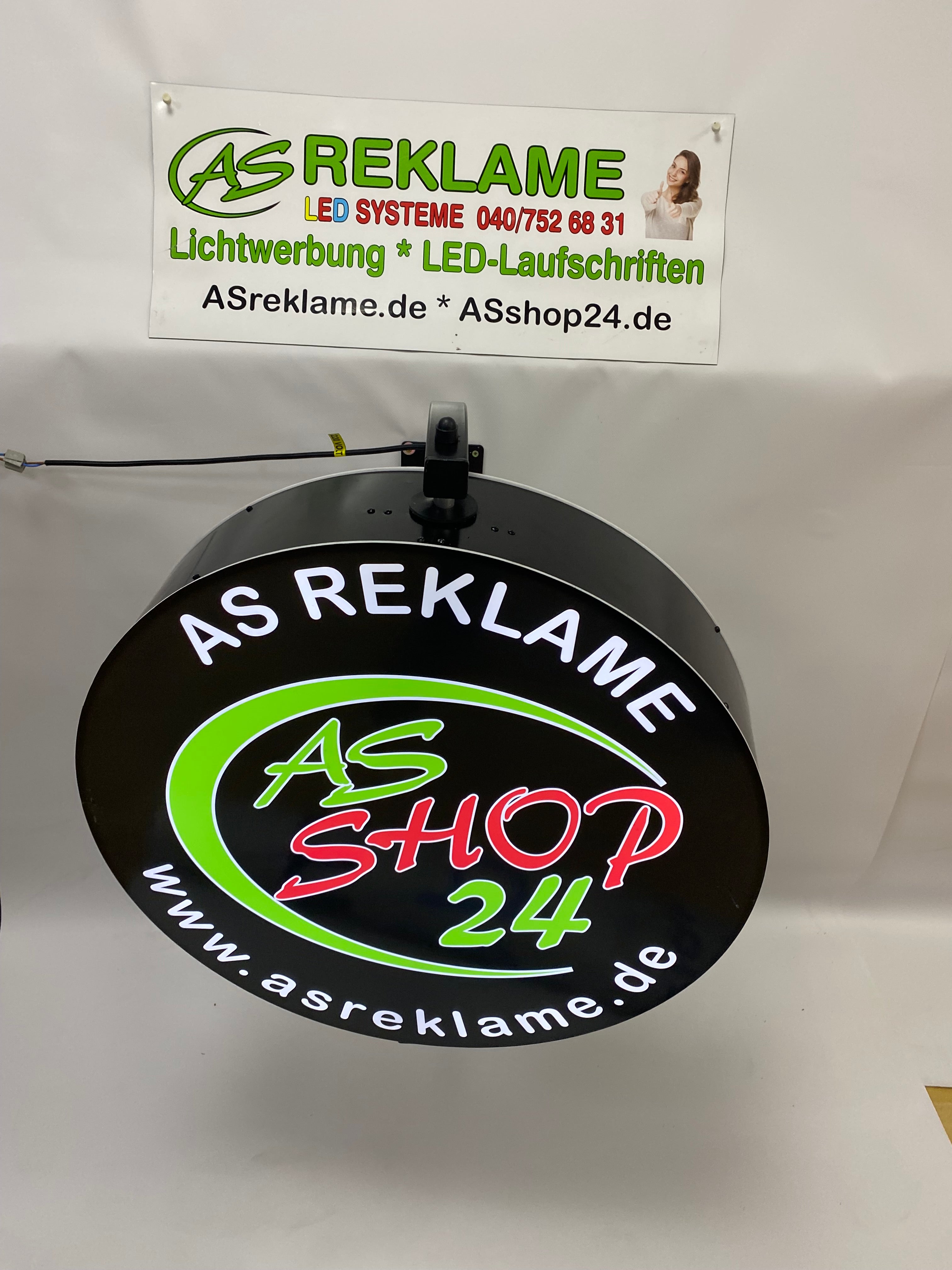 AS-Rund 360° drehende Leuchtkasten