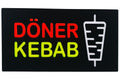 LED-Schild DÖNER KEBAB (Rot/Gelb/Weiß)