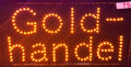 LED-Schild GOLDHANDEL (Gelb)