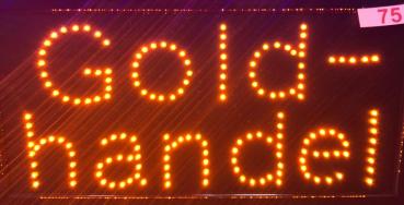 LED-Schild GOLDHANDEL (Gelb)