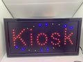 LED-SCHILD KIOSK (Rot,Blau)