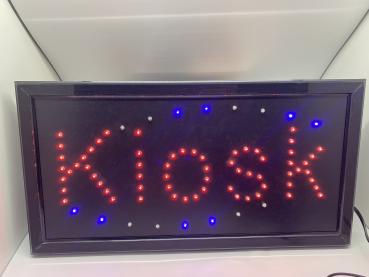 LED-SCHILD KIOSK (Rot,Blau)