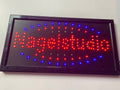 LED-SCHILD NAGELSTUDIO (Rot/Blau/Grün)