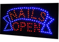 LED-Schild NAILS OPEN  (Rot/Gelb/Blau)