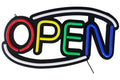 LED-Röhren-Schild OPEN (Rot/Gelb/Grün/Blau/Weiß)