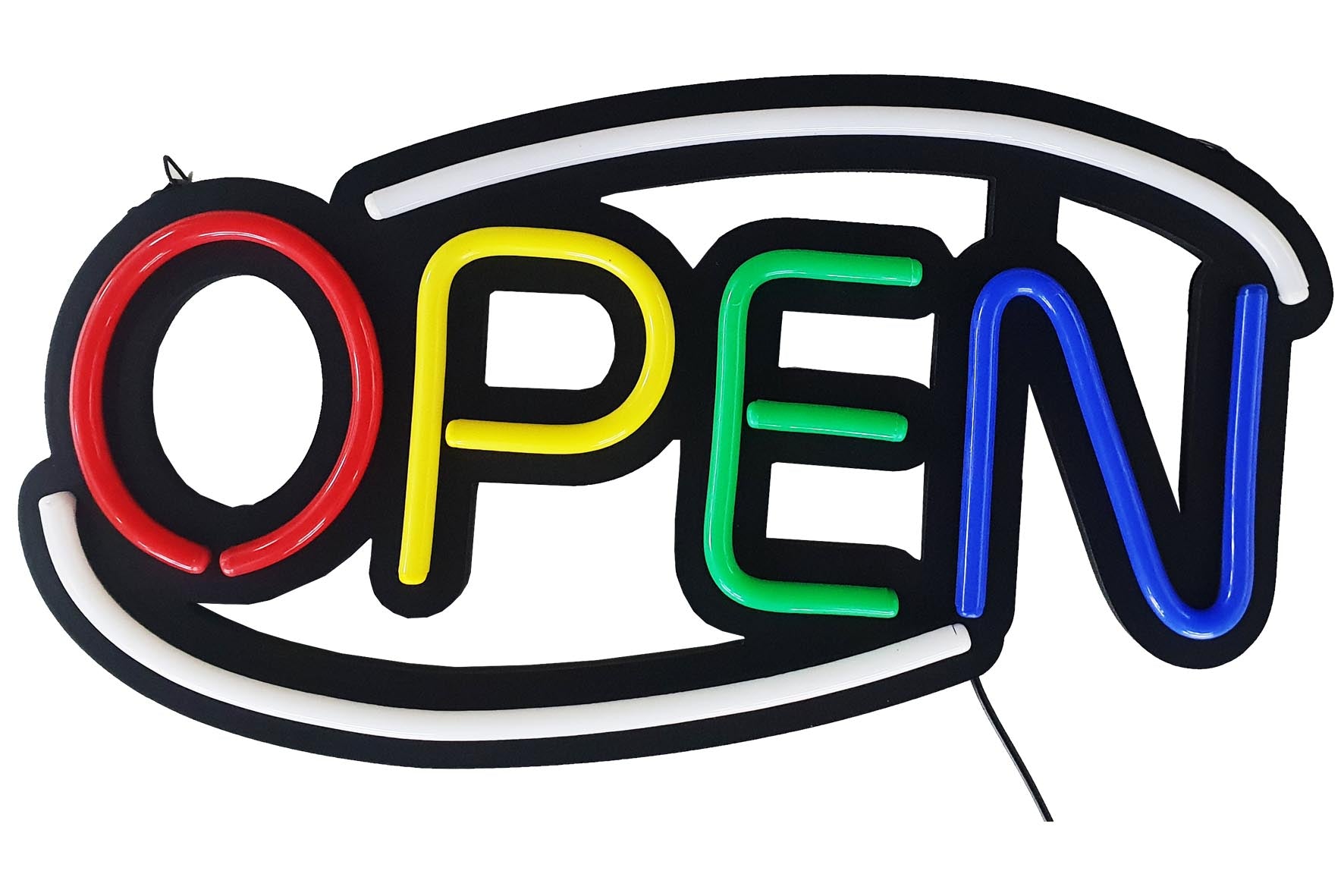 LED-Röhren-Schild OPEN (Rot/Gelb/Grün/Blau/Weiß)