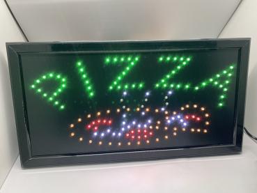 LED-Schild PIZZA (Grün/Gelb/Rot )