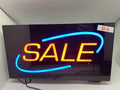 LED-Schild SALE (Rot/Blau)