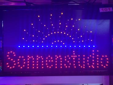LED-Schild SONNENSTUDIO (Gelb/Blau/Rot)