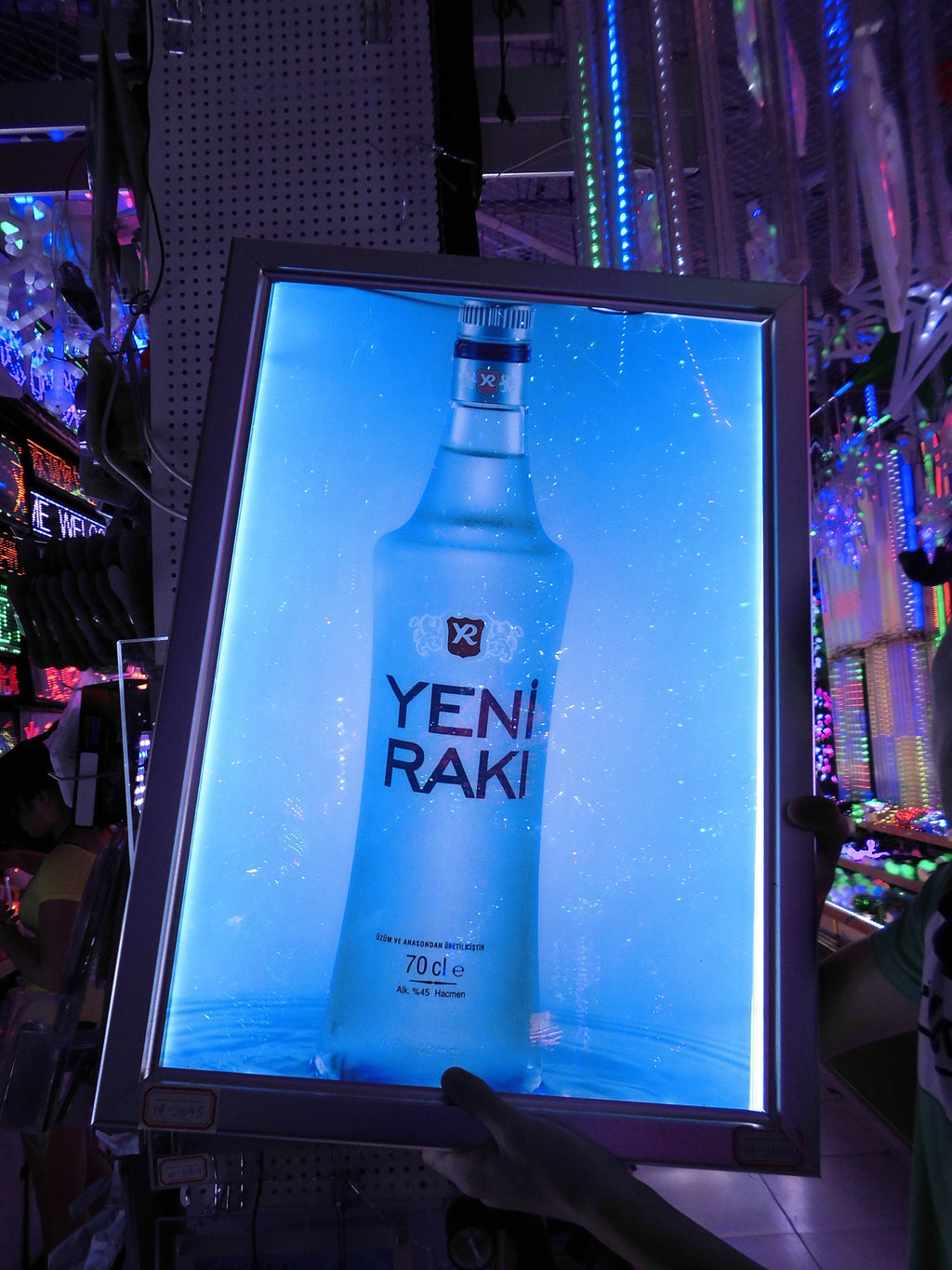 LED Klaprahmen Schild