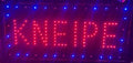 LED-Schild KNEIPE (Rot/Blau)