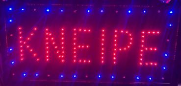 LED-Schild KNEIPE (Rot/Blau)