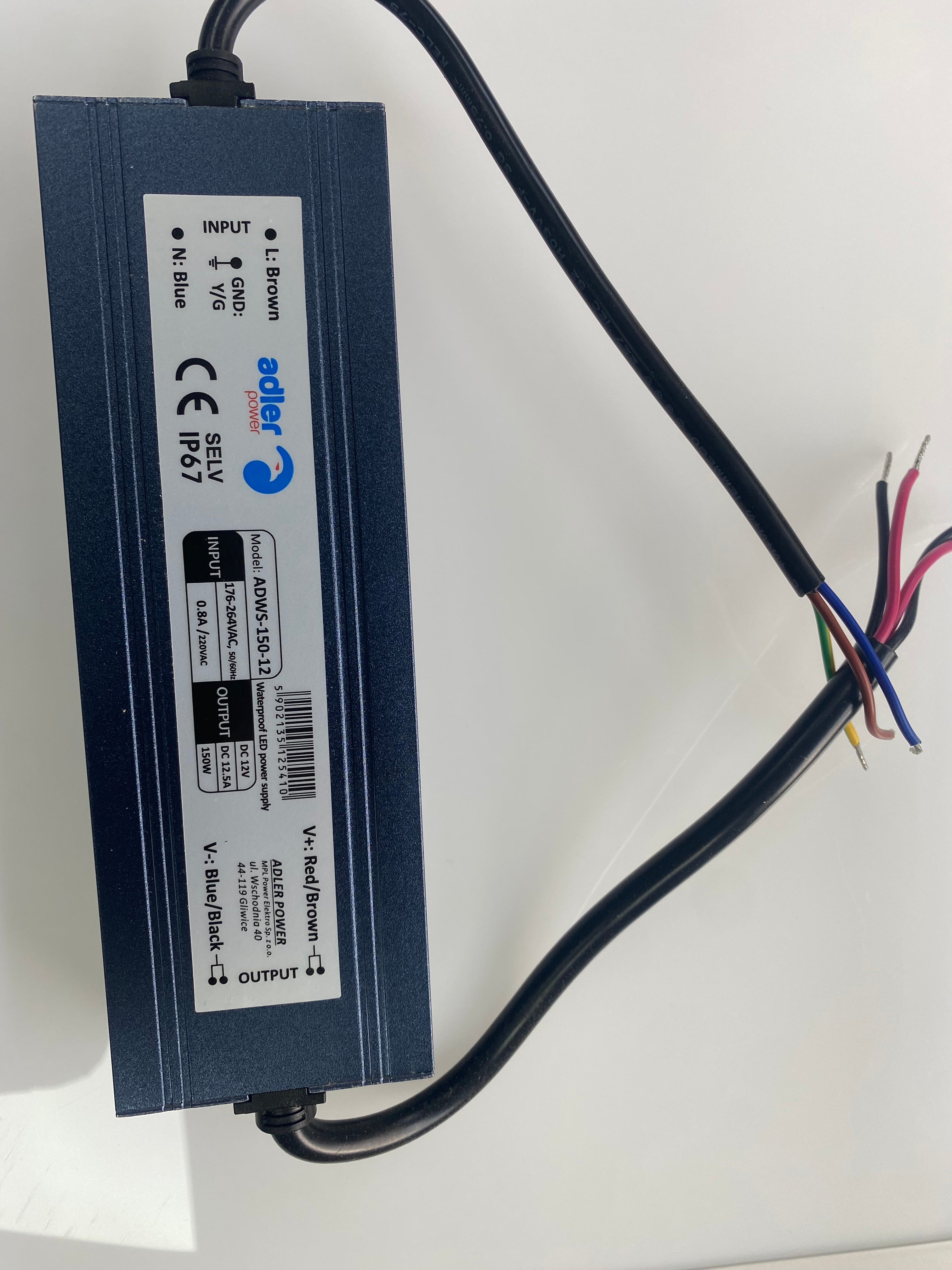 LED Trafo / Netzteil 12V 150W (IP67)