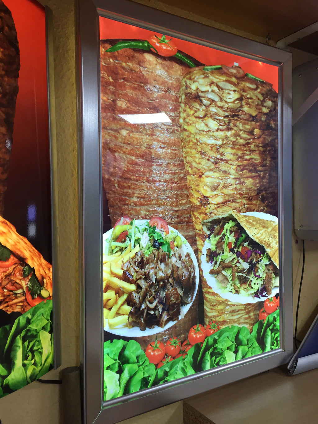 LED Klaprahmen Schild