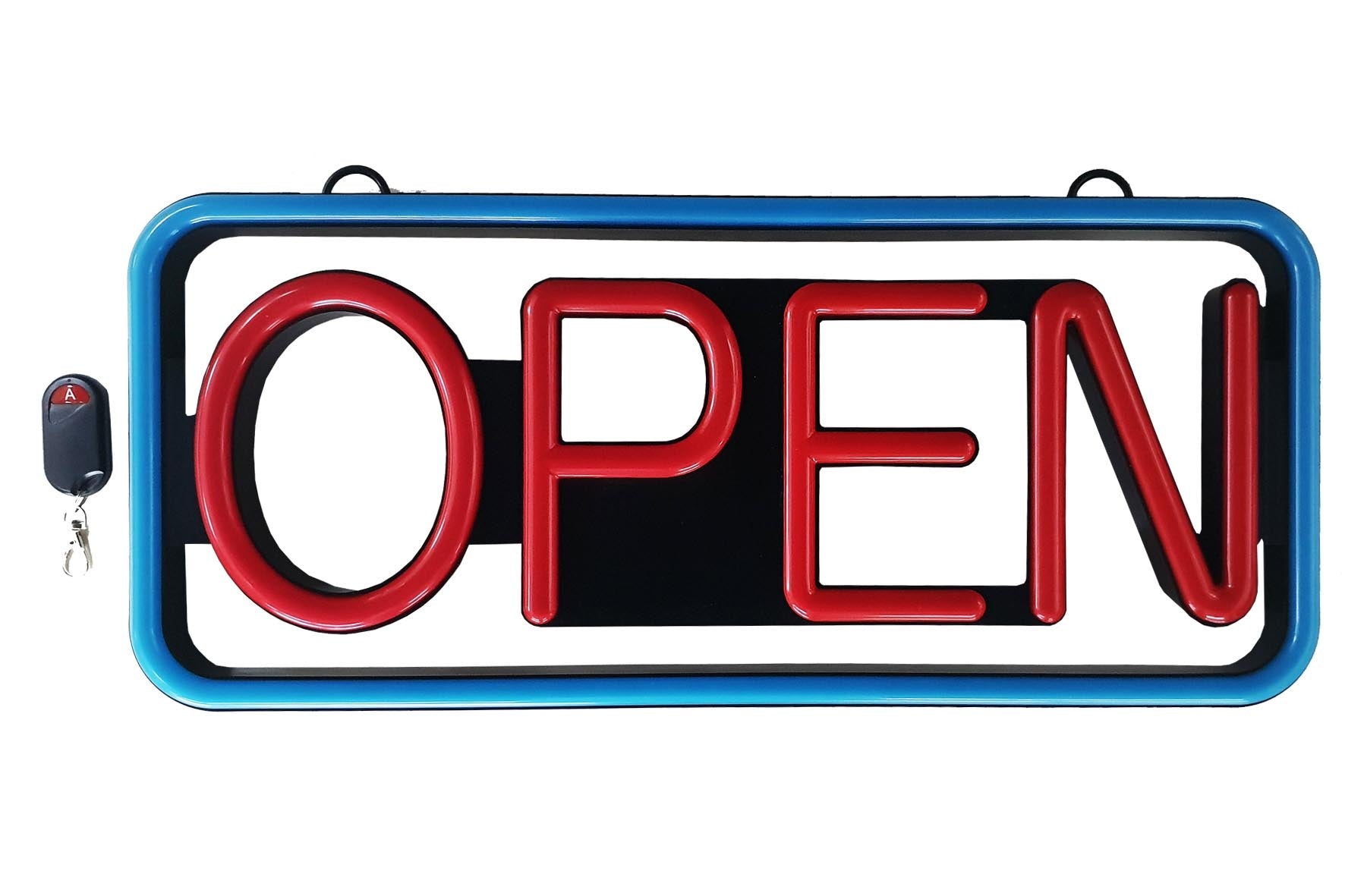 LED-Röhren-Schild OPEN (Rot/Blau)
