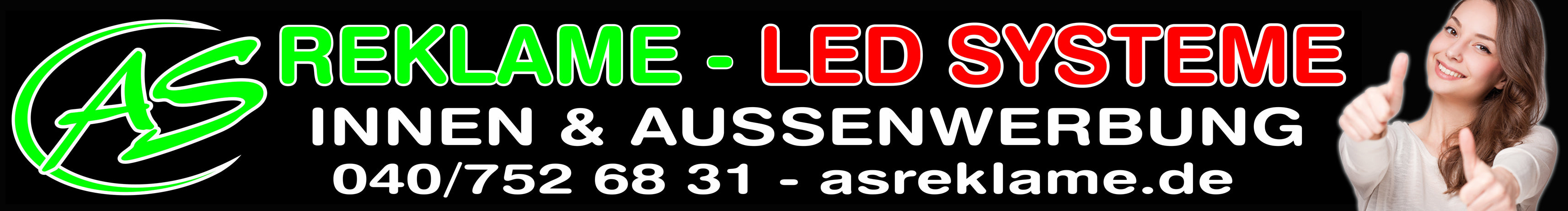 LED Klaprahmen Schild