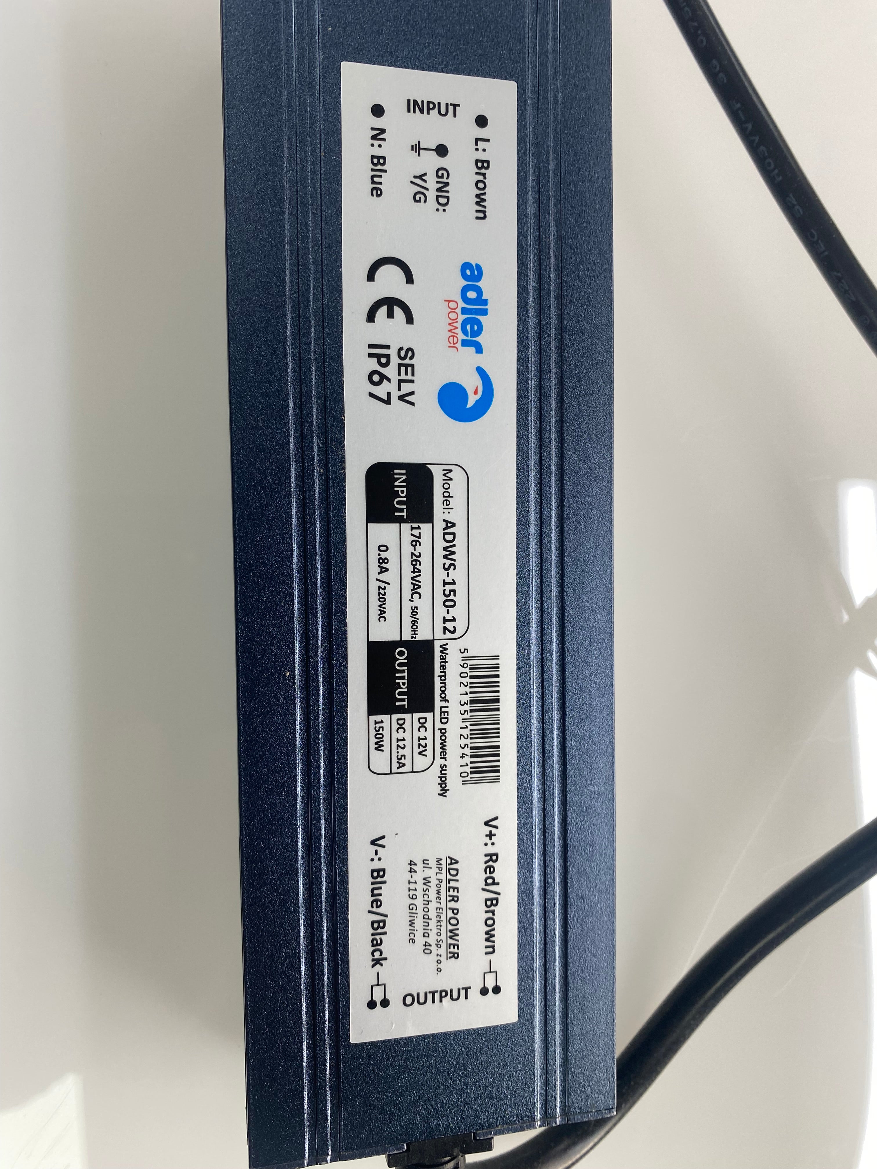 LED Trafo / Netzteil 12V 150W (IP67)