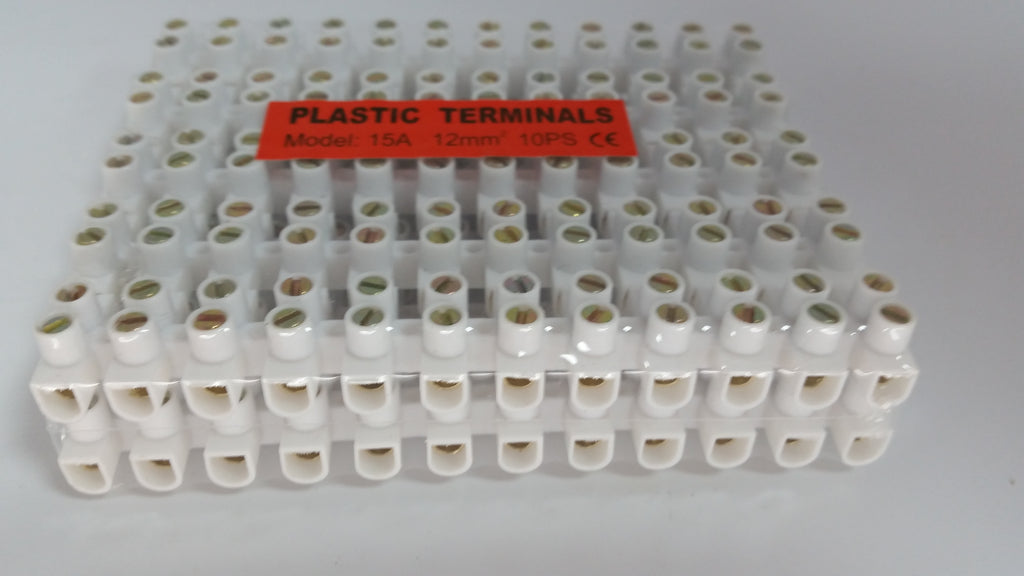 Verbindungsklemme 15A – 12mm – 10x12-polig (Weiß)