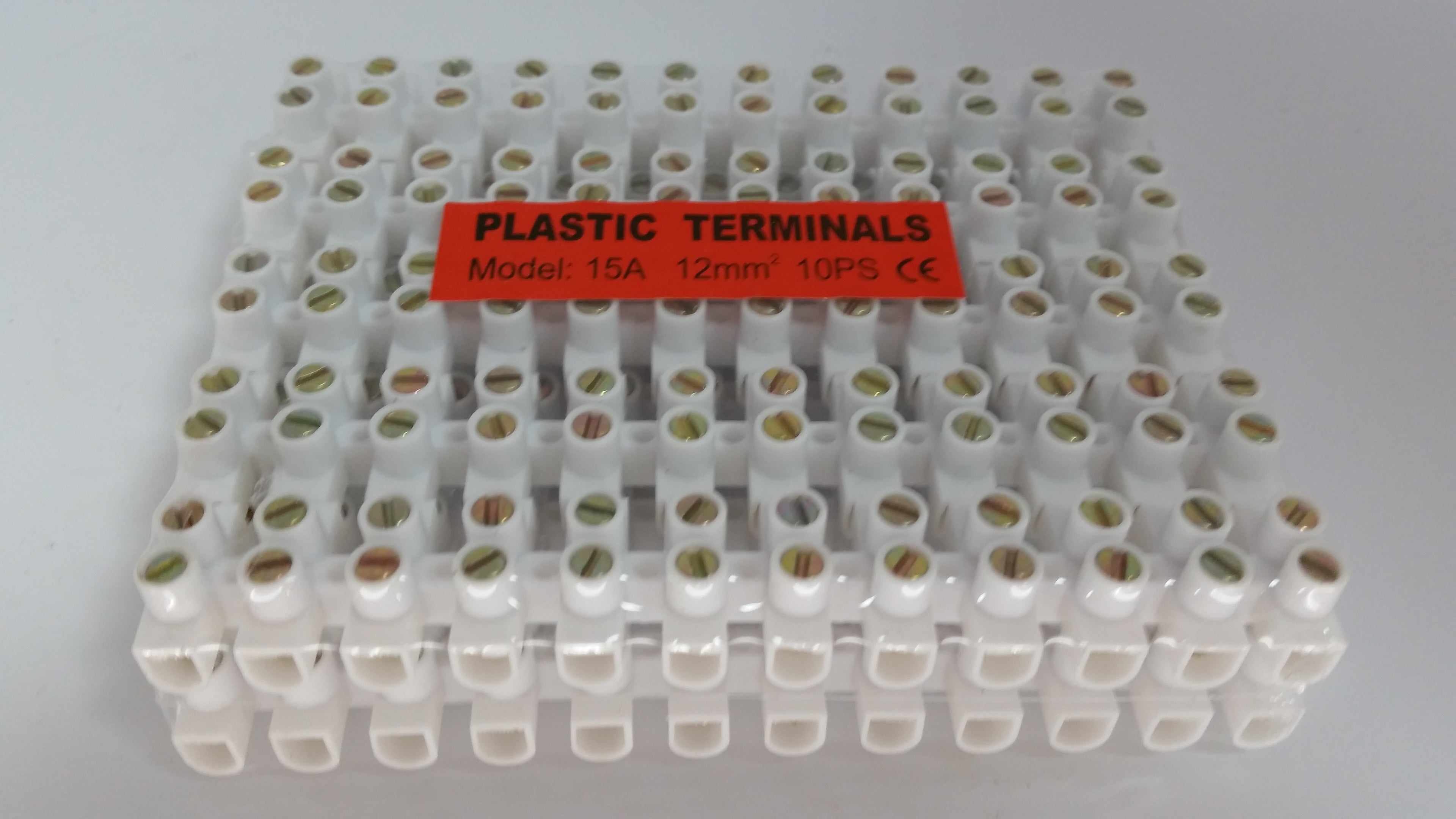 Verbindungsklemme 15A – 12mm – 10x12-polig (Weiß)