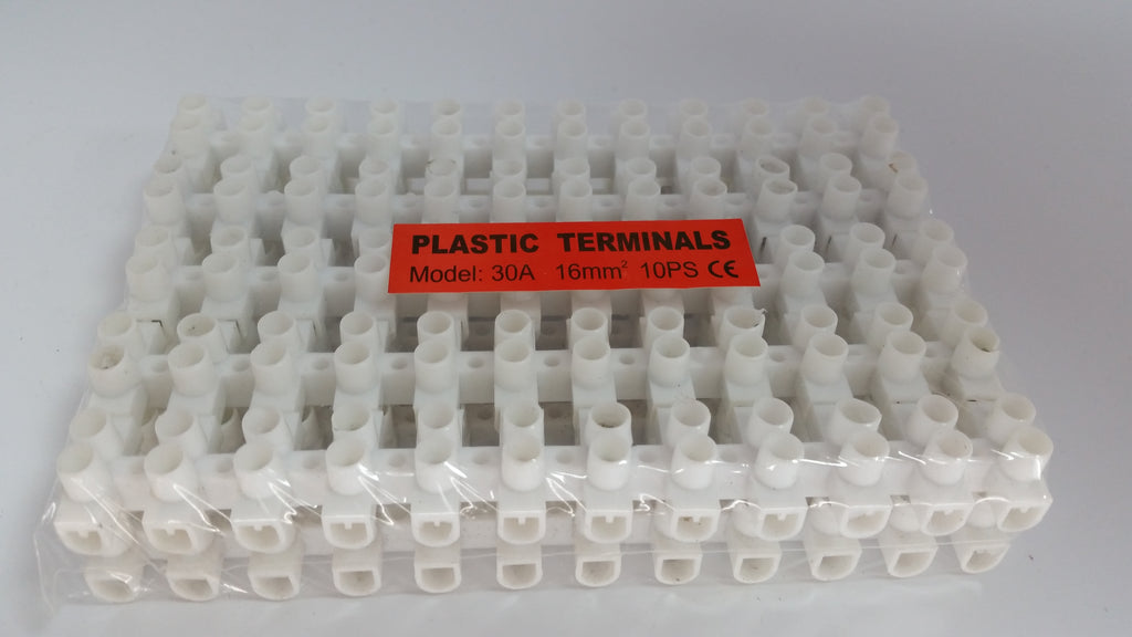 Verbindungsklemme 30A – 16mm – 10x12-polig (Weiß)