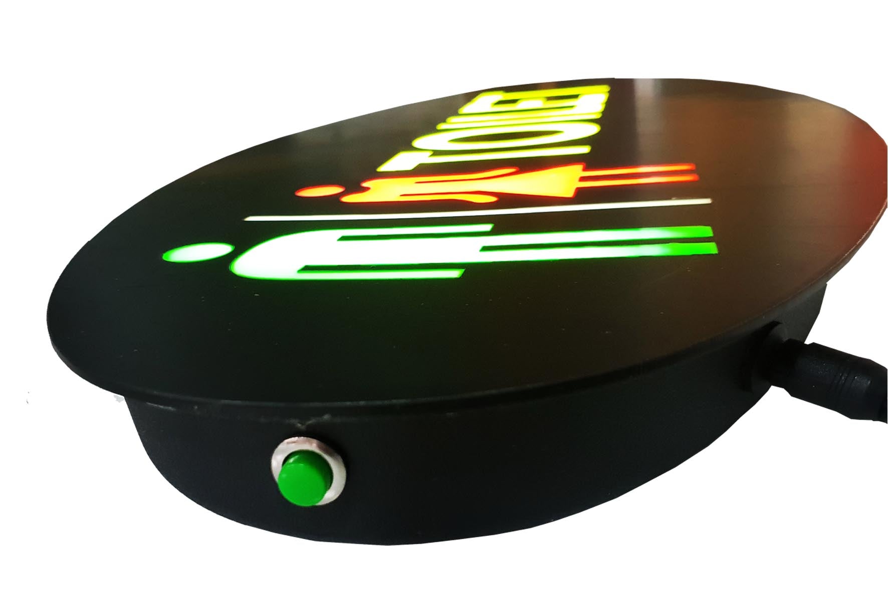 LED-Schild TOILET (Grün/Rot/Gelb)