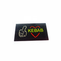 LED-Schild KEBAB (Gelb/Rot/Weiß)
