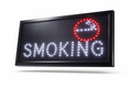 LED-Schild SMOKING (Rot/Gelb)
