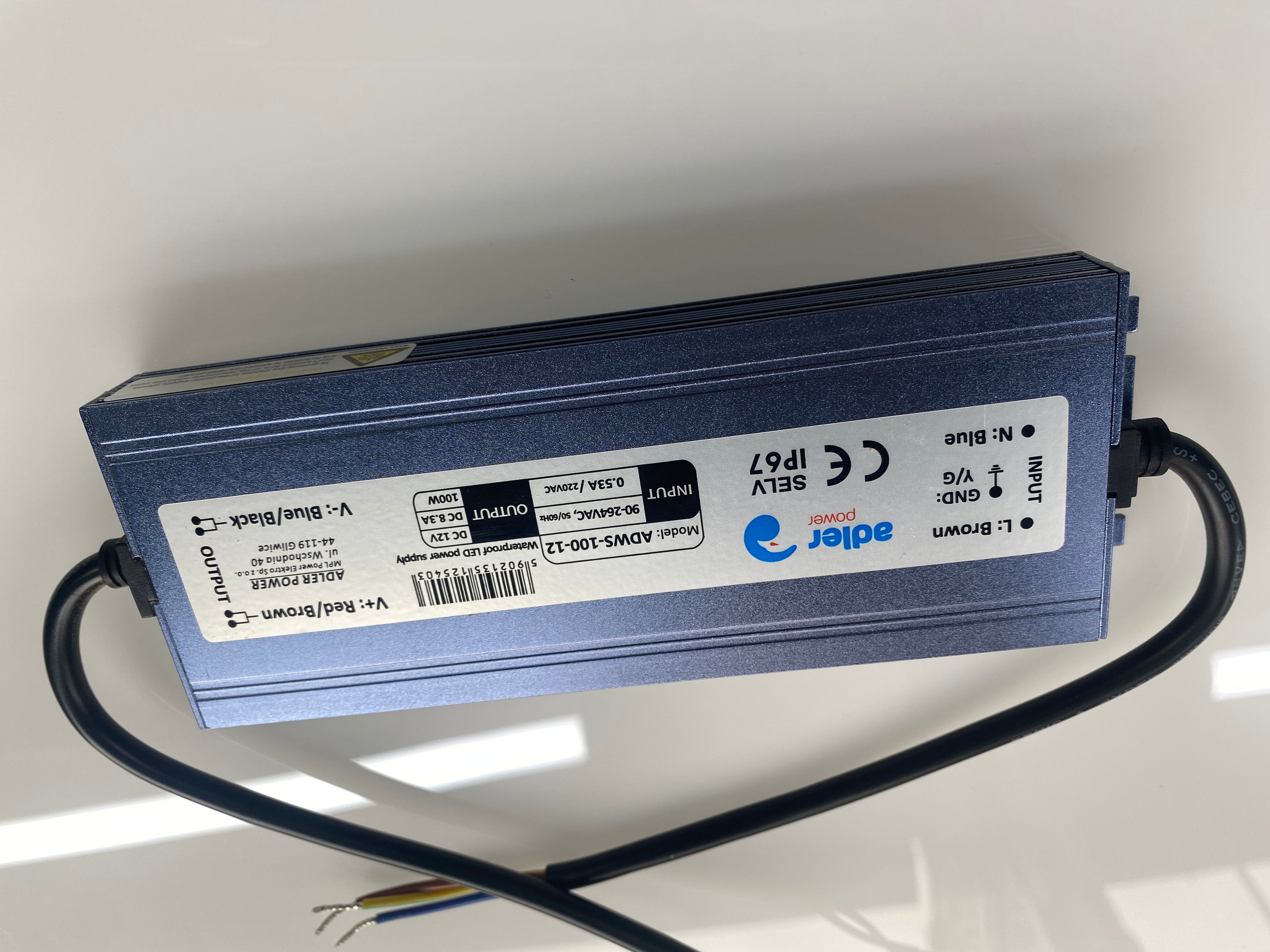 LED Trafo / Netzteil 12V 100W (IP67)