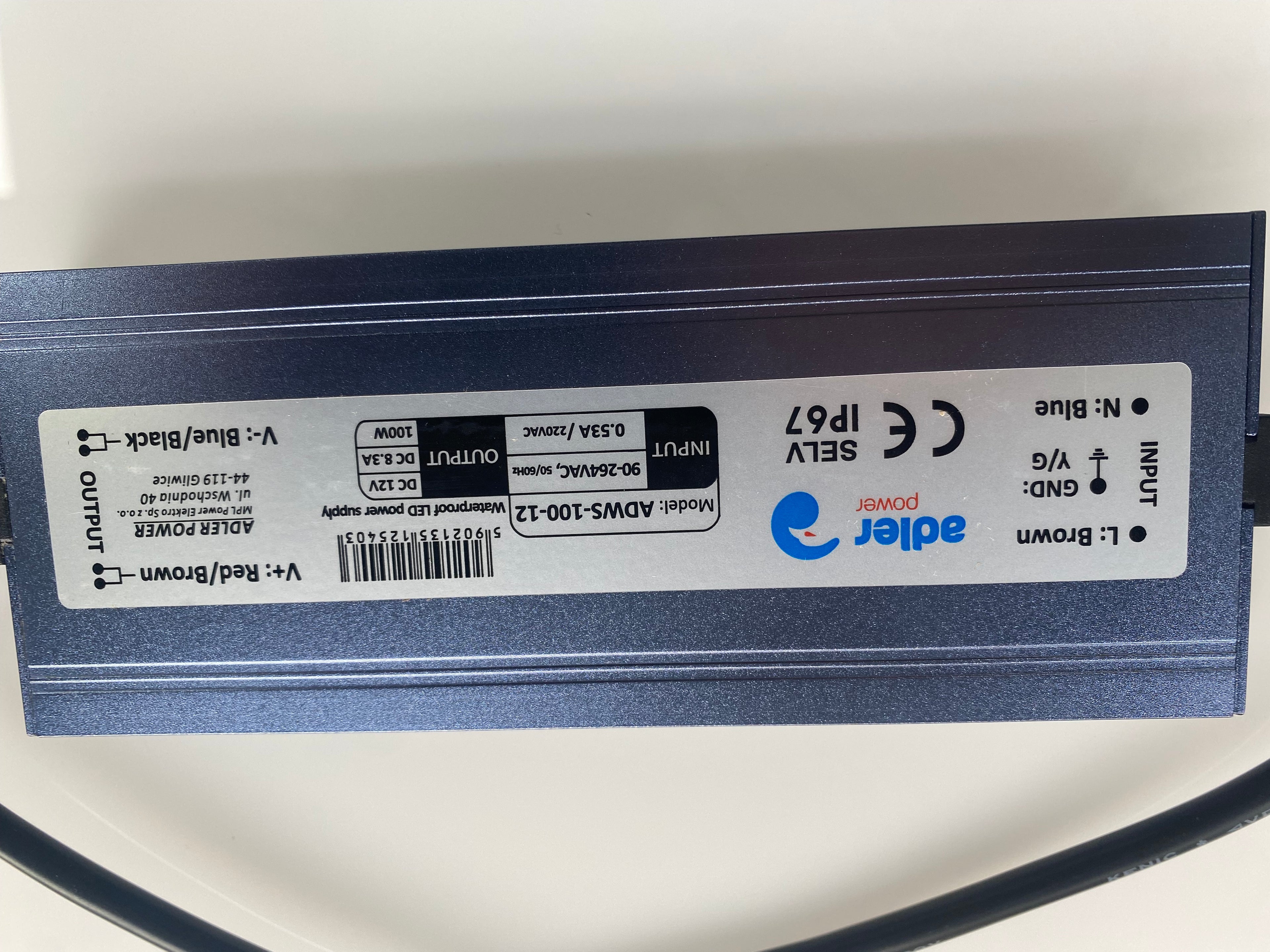 LED Trafo / Netzteil 12V 100W (IP67)