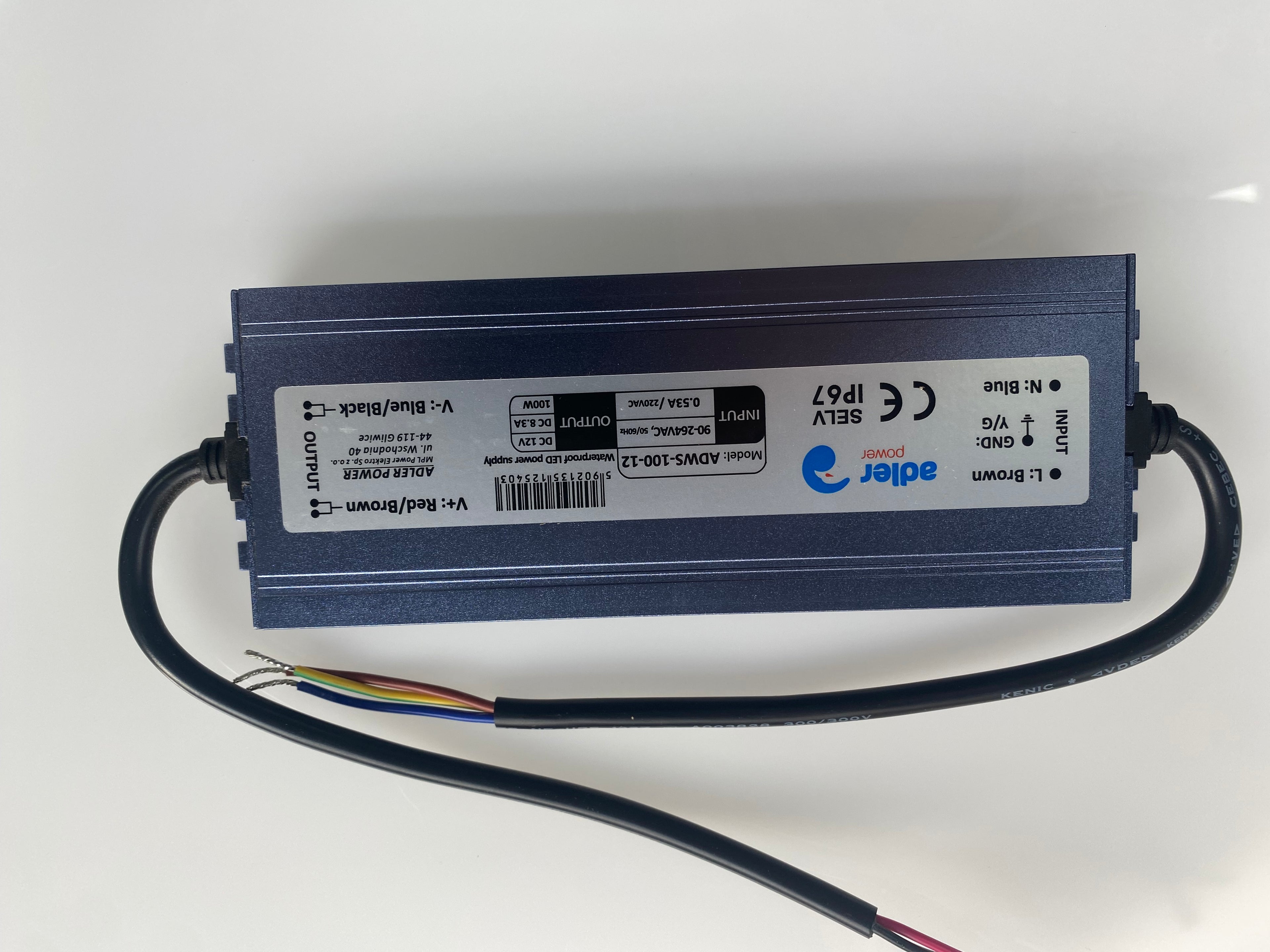 LED Trafo / Netzteil 12V 100W (IP67)