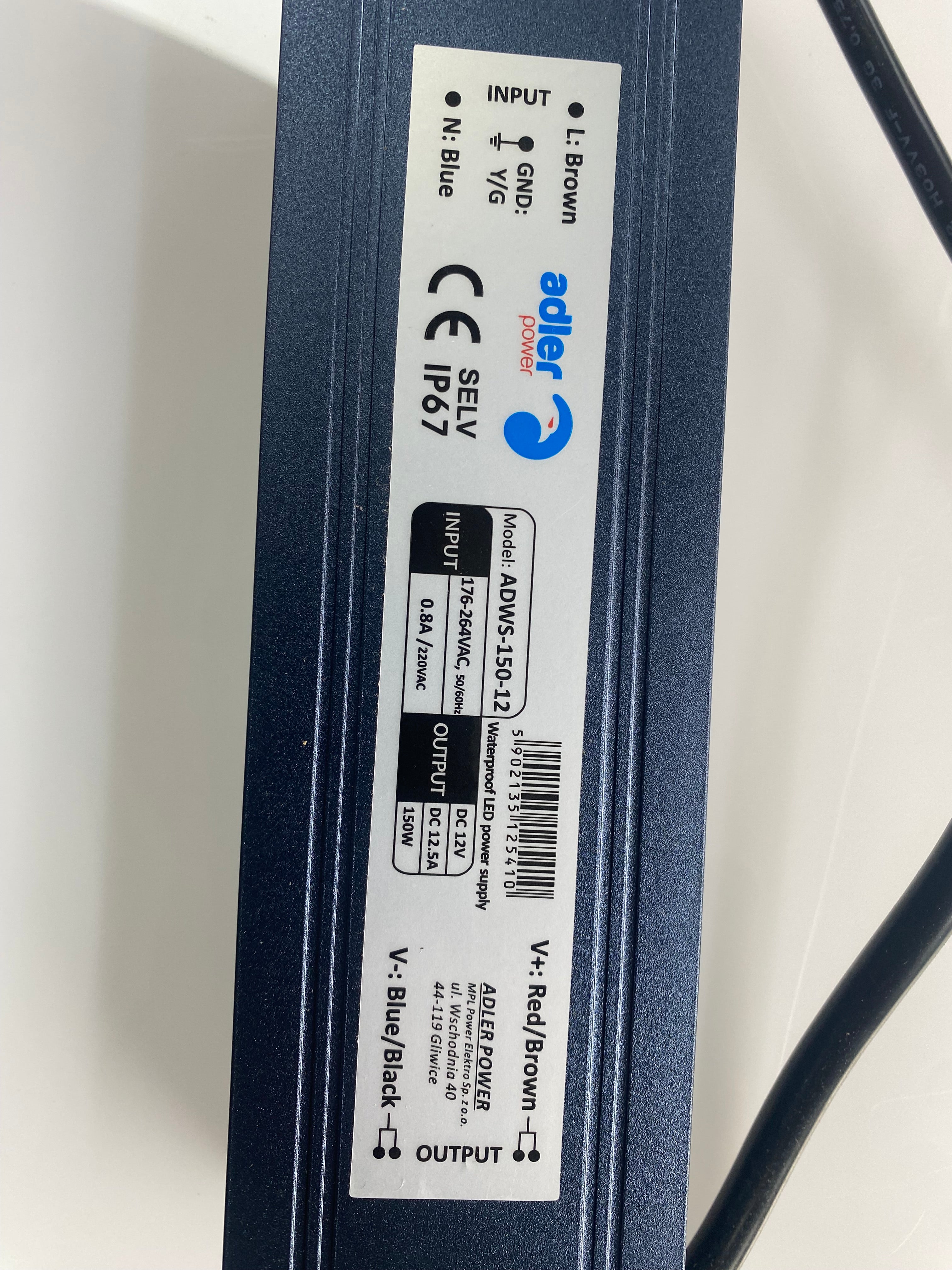 LED Trafo / Netzteil 12V 100W (IP67)