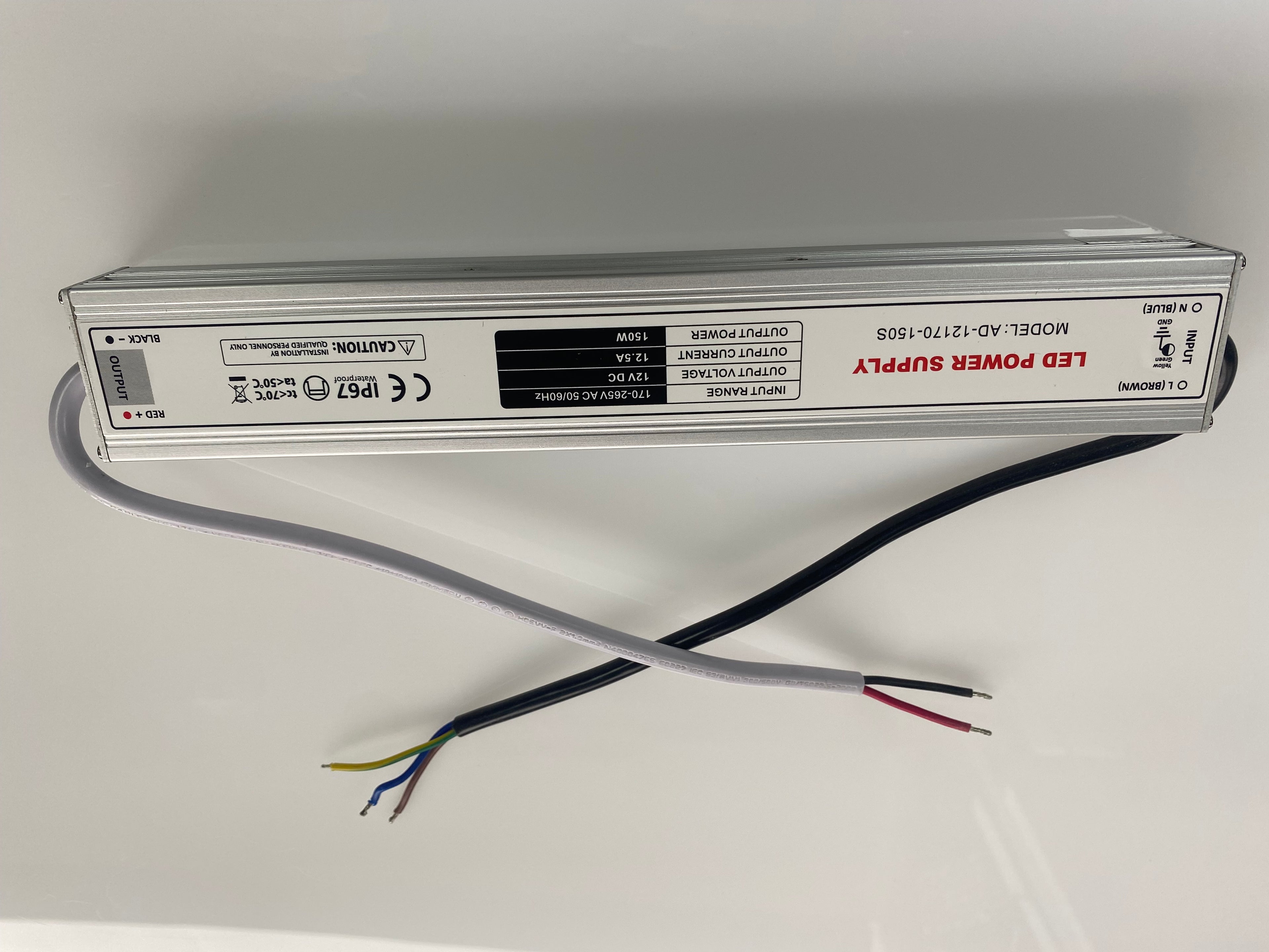 LED Trafo / Netzteil 12V 150W (IP67)