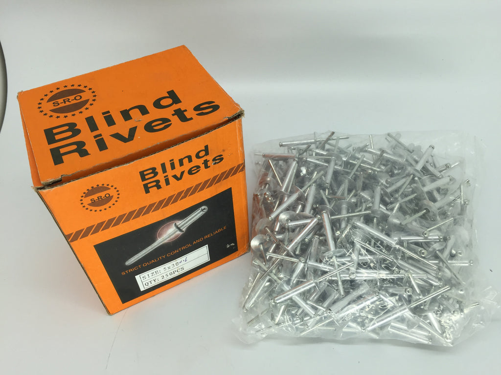 Blindnieten 5x30x16 mm Flachkopf