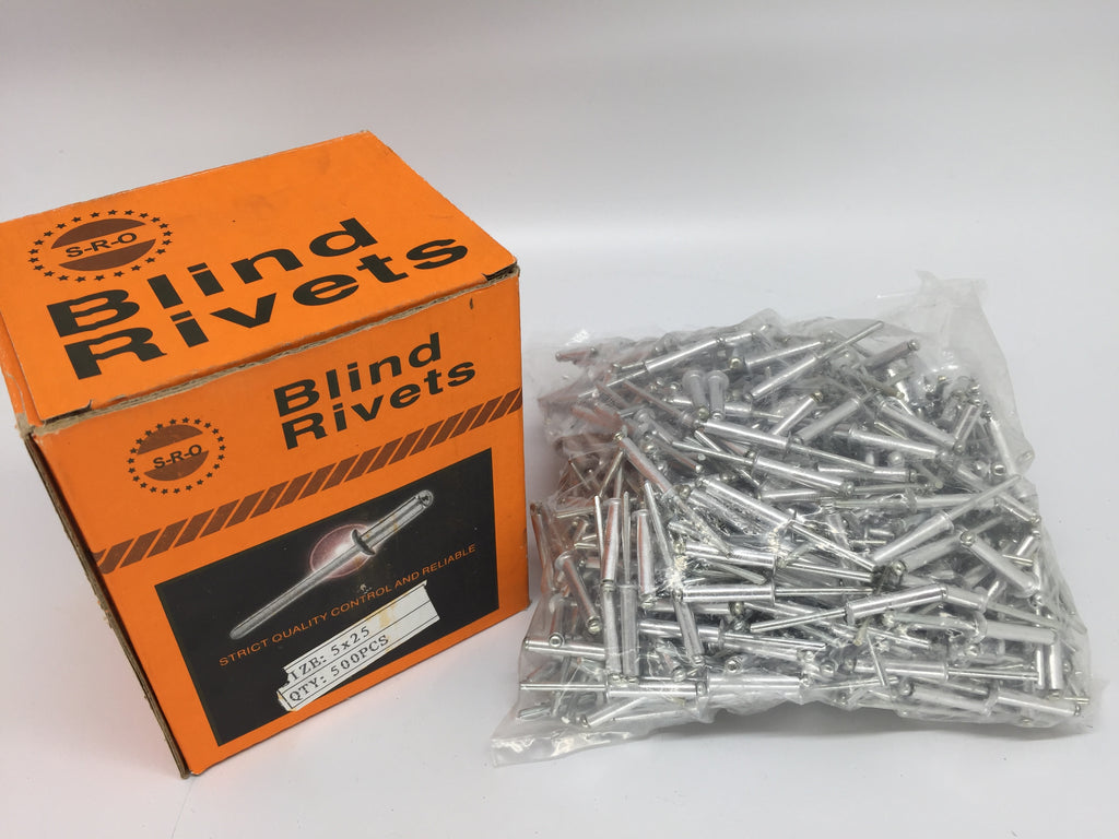 Blindnieten 5x25 mm Flachkopf