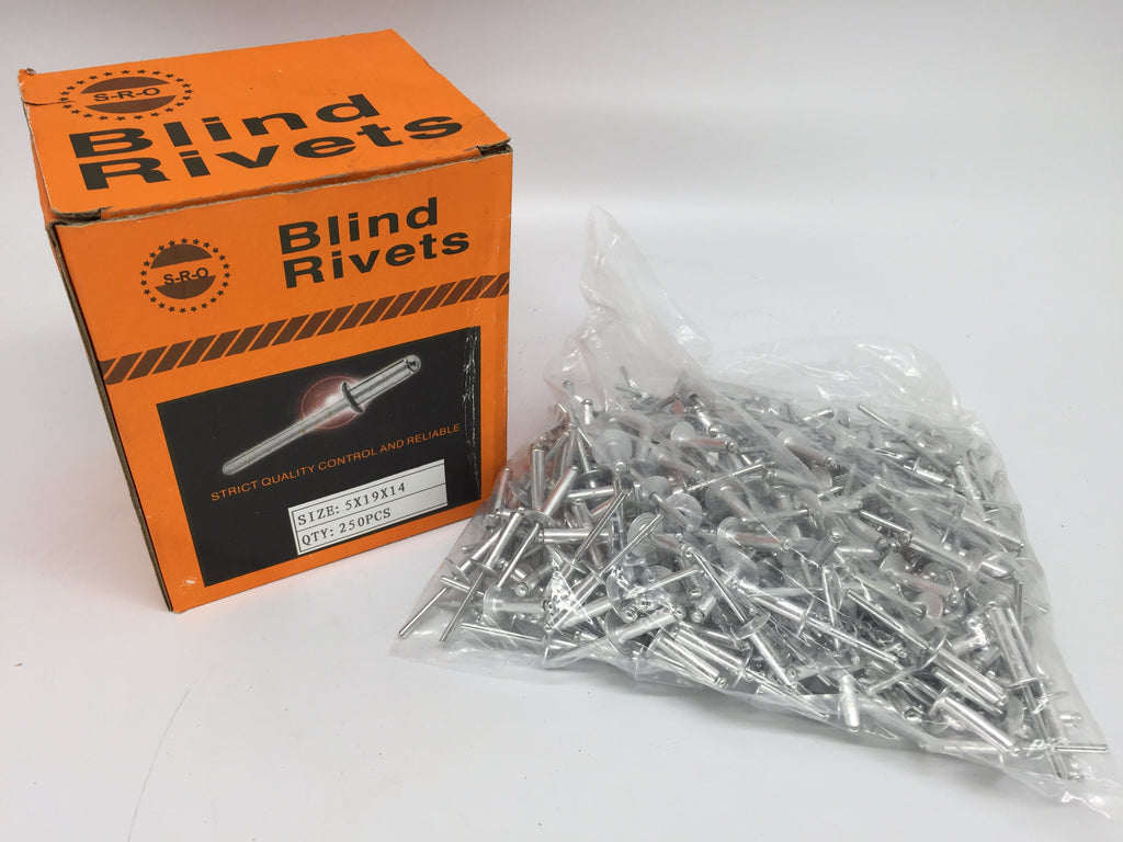 Blindnieten 5x19 mm Flachkopf