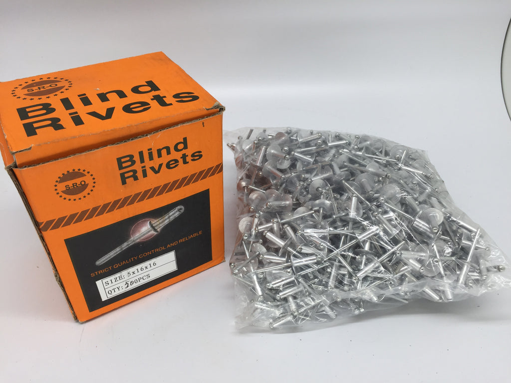 Blindnieten 5x16 mm Flachkopf