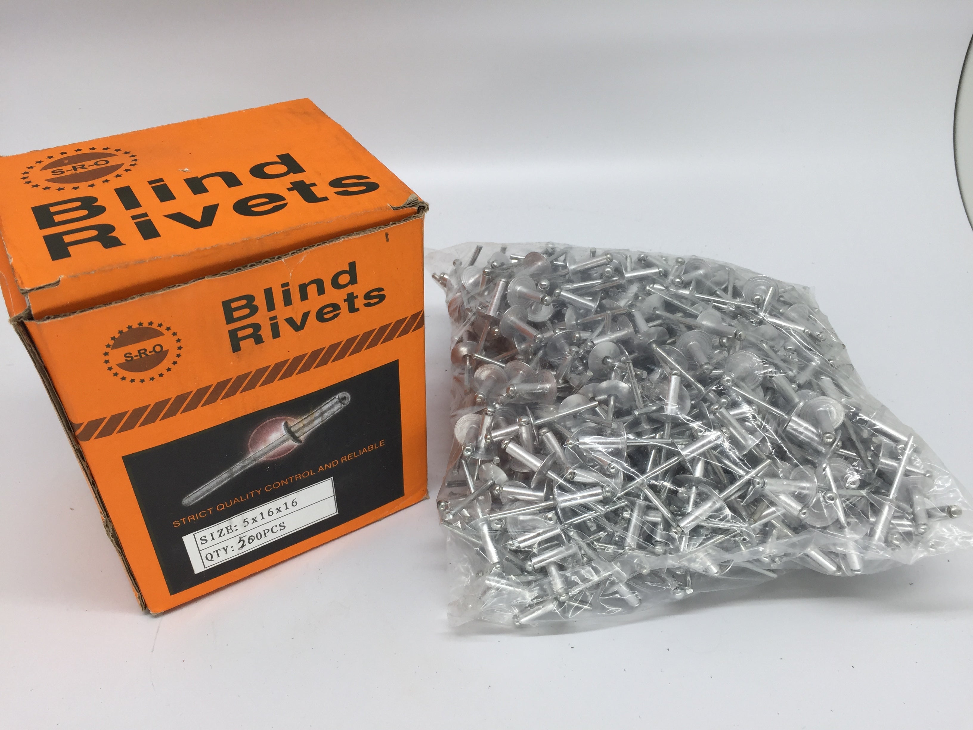 Blindnieten 5x16 mm Flachkopf