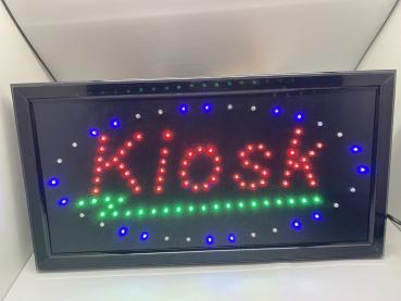LED-SCHILD KIOSK (Blau/Rot/Grün)