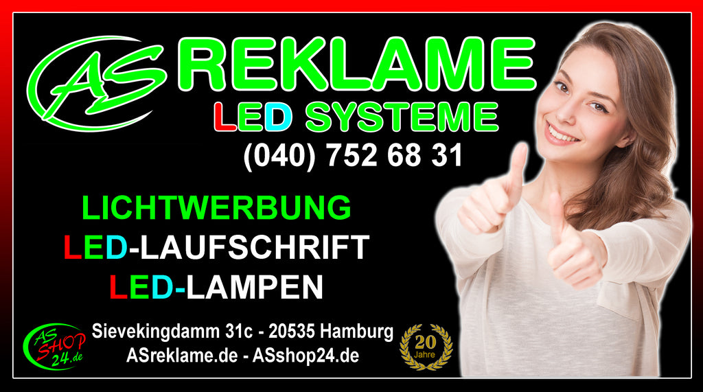 LED-Schreibtafel 50x70 cm