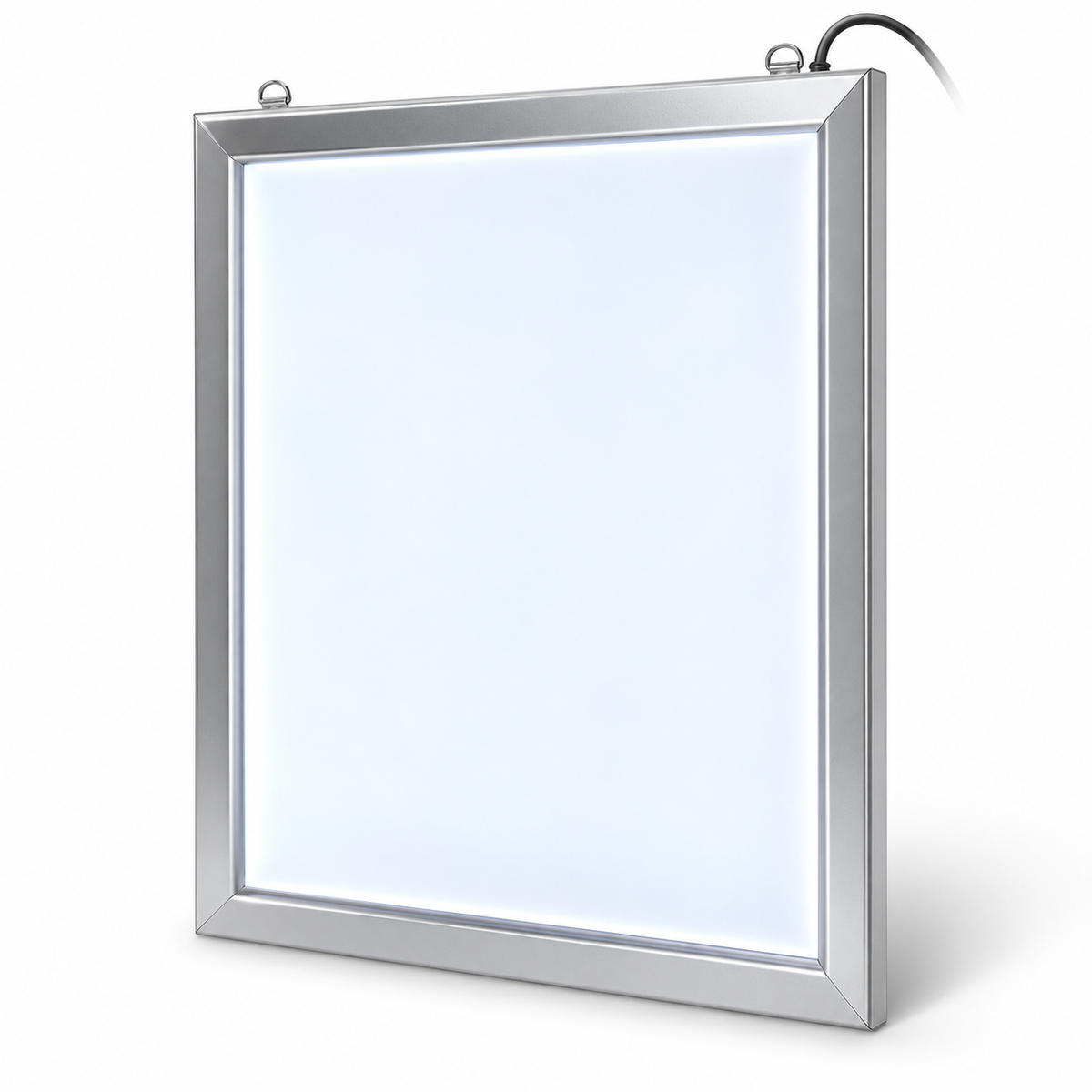 LED Klaprahmen Schild 50 x 60 cm Perspektivansicht