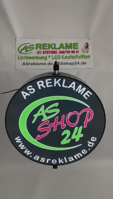 AS-Rund 360° drehende Leuchtkasten