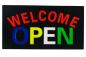 Preview: LED-Schild WELCOME OPEN (rot, blau, gelb, weiss, grün)